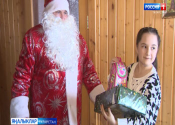 Теләче районының Баландыш авылы балалары Кыш бабайдан нинди бүләк сораган?