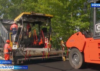 Апас районында асфальт җәю эшләре бара