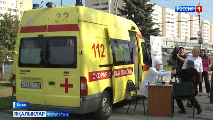 Гриппка каршы вакцинация мобиль пунктлары эшли башлады