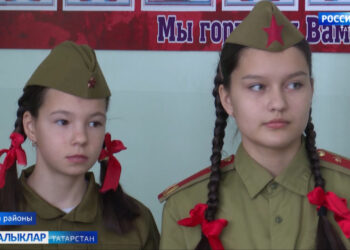 Буа районының Югары Лашчы мәктәбендә офицер Вадим Журавлев белән очрашу узды