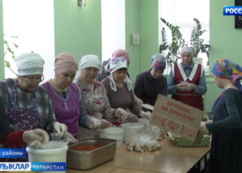 Уллары махсус хәрби операциядә булган әниләр изге эштә