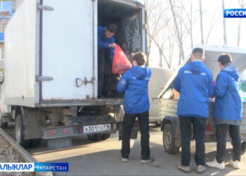 Оренбургта зыян күрүчеләргә Татарстаннан гуманитар йөк китте