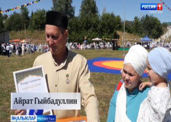 Балтач районы Бөрбаш авылында мөселман балалары Сабан туе узды