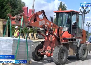 Апас раойнында да “Батырлар” мемориал комплексында төзекләндерү эшләре бара.