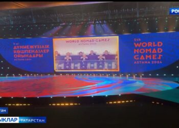 Рөстәм Миңнеханов Астана шәһәрендә Бөтендөнья күчмә халыклары уеннарын ачу тантанасында катнашты