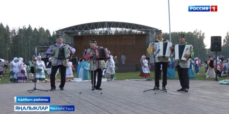 Кайбыч районында халкыбызның онытылып барган “Кичке уен” фольклор бәйрәме” ун ел элек тергезеп җибәрелгән