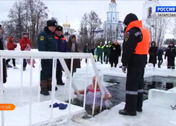В Казани проверят толщину льда на месте Крещенских купаний