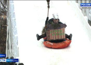 В парке им. Горького прошел фестиваль «Сани Казани»