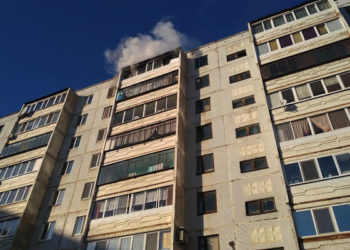 Мужчина получил ожог во время пожара в Альметьевске