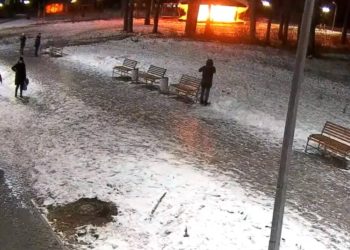 Появилось видео поджога беседки в Дербышках: дознаватели ищут очевидцев