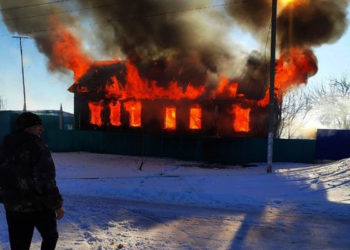 В результате крупного пожара в Татарстане погиб пожилой инвалид