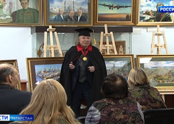 Казанские школьники встретились с известным художником Фиринатом Халиковым