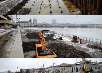 Наталья Фишман-Бекмамбетова показала, как идёт благоустройство 2-й очереди набережной Кабана 