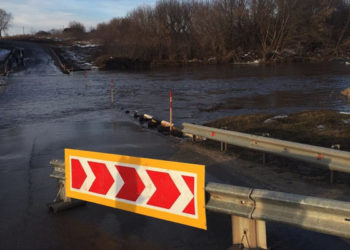 В Татарстане из-за подъема уровня воды затопило два моста