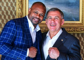 Минниханов встретился с известным боксером Роем Джонсом