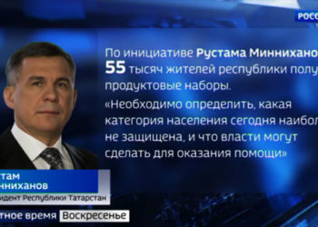 55 тысяч жителей Татарстана получат продуктовые наборы
