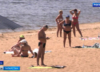 Жители Казани массово нарушают запрет посещения городских пляжей