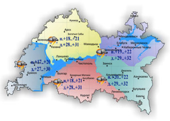 В Татарстане сегодня будет до +32 градусов
