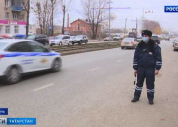 В Казани сотрудники ГИБДД задержали тонировщиков