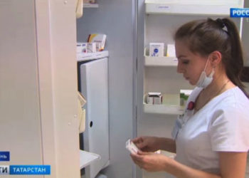 В Нижнекамске организовали палатку для компьютерной томографии пациентам с ковидом