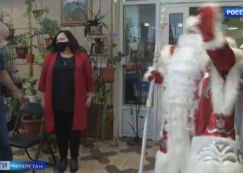 В казанском хосписе тяжелобольным детям организовали Новогоднюю елку