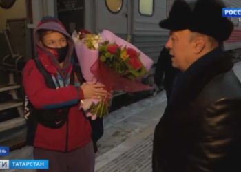 В Казани встретили победительницу Кубка мира по борьбе Светлану Липатову