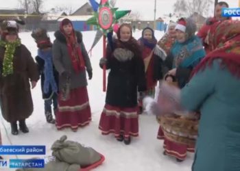 В селе Новые Чечкабы Буинского района обновили памятник погибшим в ВОВ односельчанам