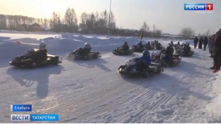 В Елабуге прошли зимние республиканские соревнования по картингу