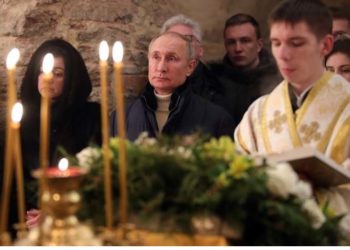 Путин поздравил россиян с Рождеством Христовым