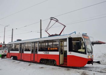 В Челнах на линии вышли московские трамваи