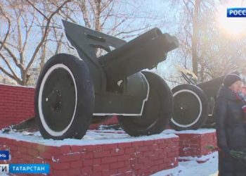 В Казани восстановили мемориал, посвященный 80-летию артиллерийского училища