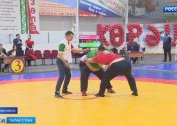 В Мензелинске прошёл турнир по борьбе корэш, посвящённый Мусе Джалилю