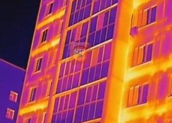 Нижнекамка зафиксировала утечку тепла в многоэтажке с помощью прибора ночного видения