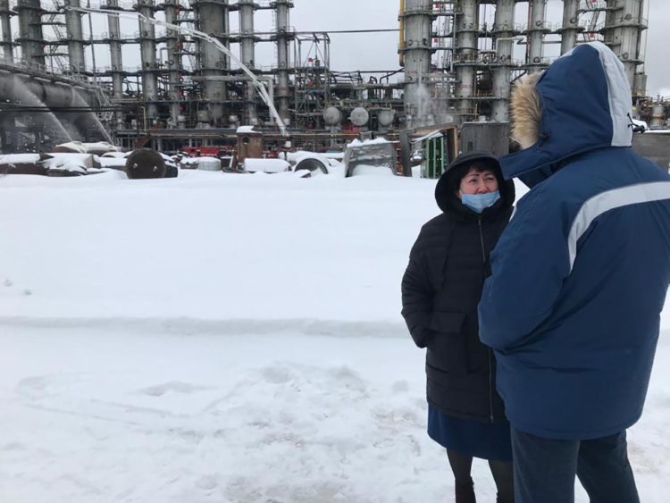 В Нижнекамске из-за разлива нефтепродуктов произошел пожар в промзоне