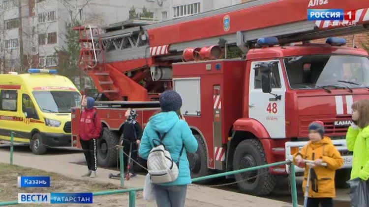 Пожар, эвакуация, задержание: подробности происшествия на Батыршина в Казани