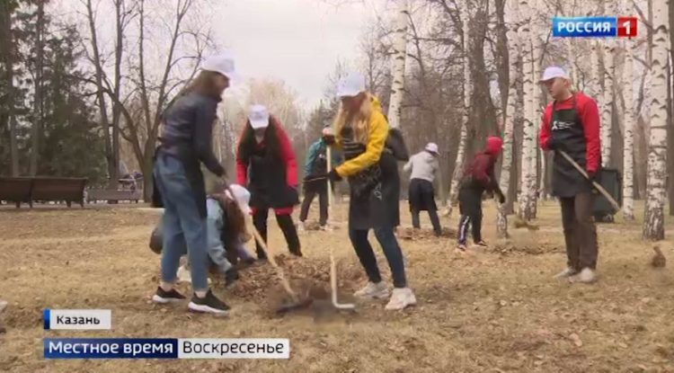 В Казани в субботнике приняли участие 60 тыс.человек