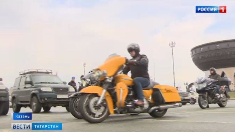 Активисты мотоклубов Казани вышли на ежегодную акцию