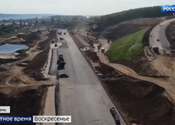 В Казани полным ходом идет строительство дублера Горьковского шоссе