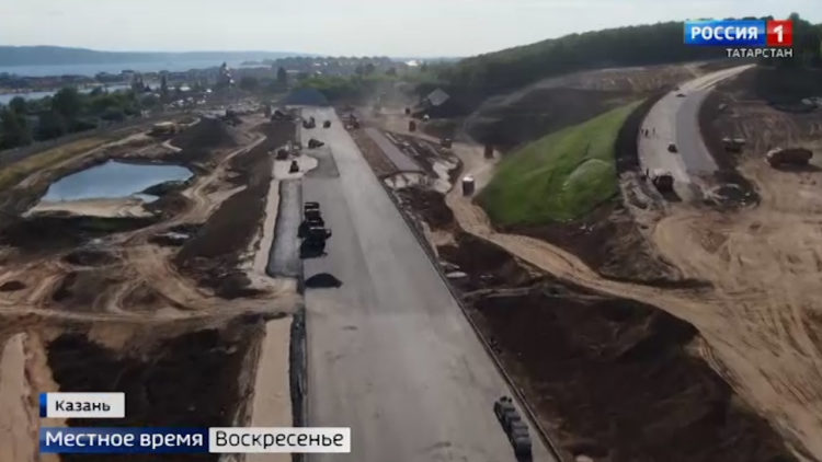 В Казани полным ходом идет строительство дублера Горьковского шоссе