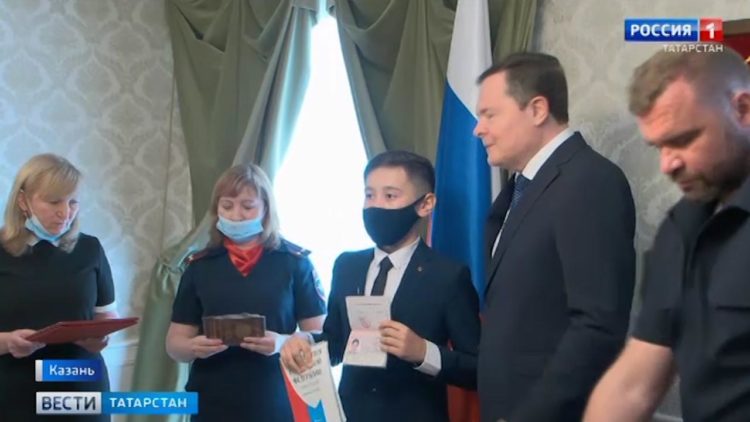 В Казанском кремле чествовали мужской ватерпольный клуб «Синтез»