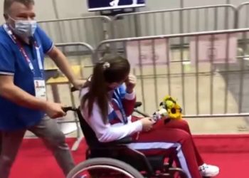 Мартьянова после победы рухнула в коляску: Олимпийский комитет опубликовал видео