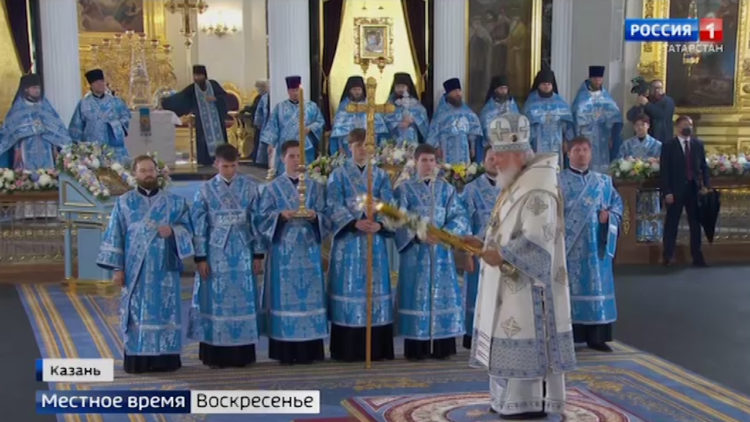 Историческое событие: в Казани освятили воссозданный Собор Казанской иконы Божией Матери