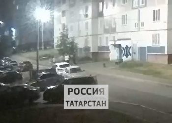 Появились новые кадры ночной перестрелки в Нижнекамске