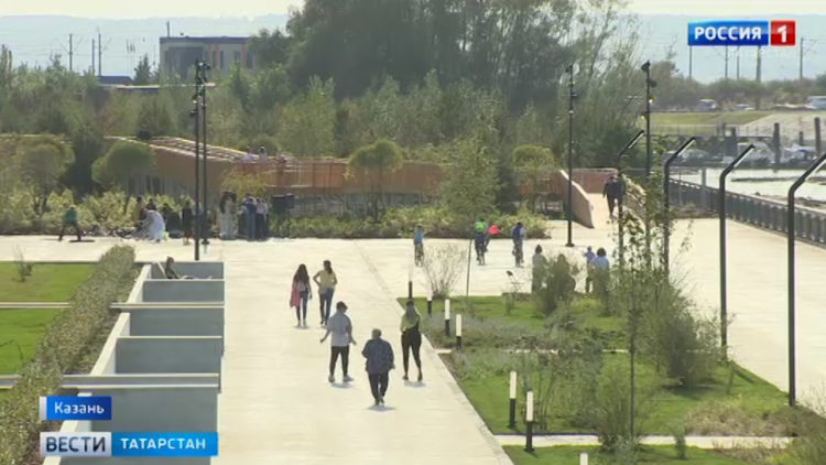 В День города и Республики в Казани открылись два новых участка набережной Казанки
