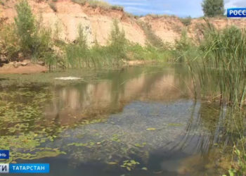 Жители казанского поселка Привольный обеспокоены сбрасываемыми в местное озеро стройотходами
