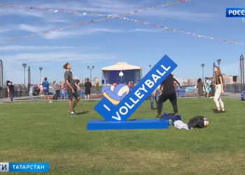 В Казани запустили стелу обратного отчета до ЧМ-2022 волейболу