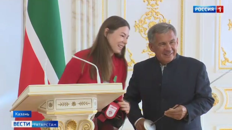 В Казанском Кремле наградили победителей и призеров летних Олимпийских игр в Токио