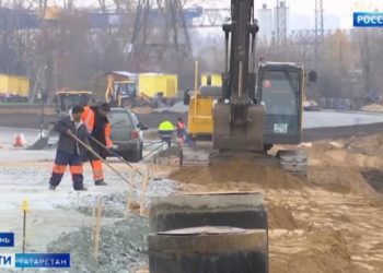 В Казани на 90% выполнено строительство первого участка дороги-дублера Горьковского шоссе