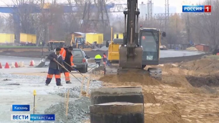 В Казани на 90% выполнено строительство первого участка дороги-дублера Горьковского шоссе