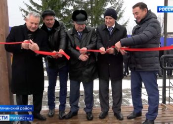 В Тюлячах открыли очередной участок набережной реки Тюлячка